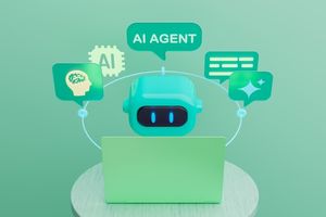 Ai robot agent using laptop